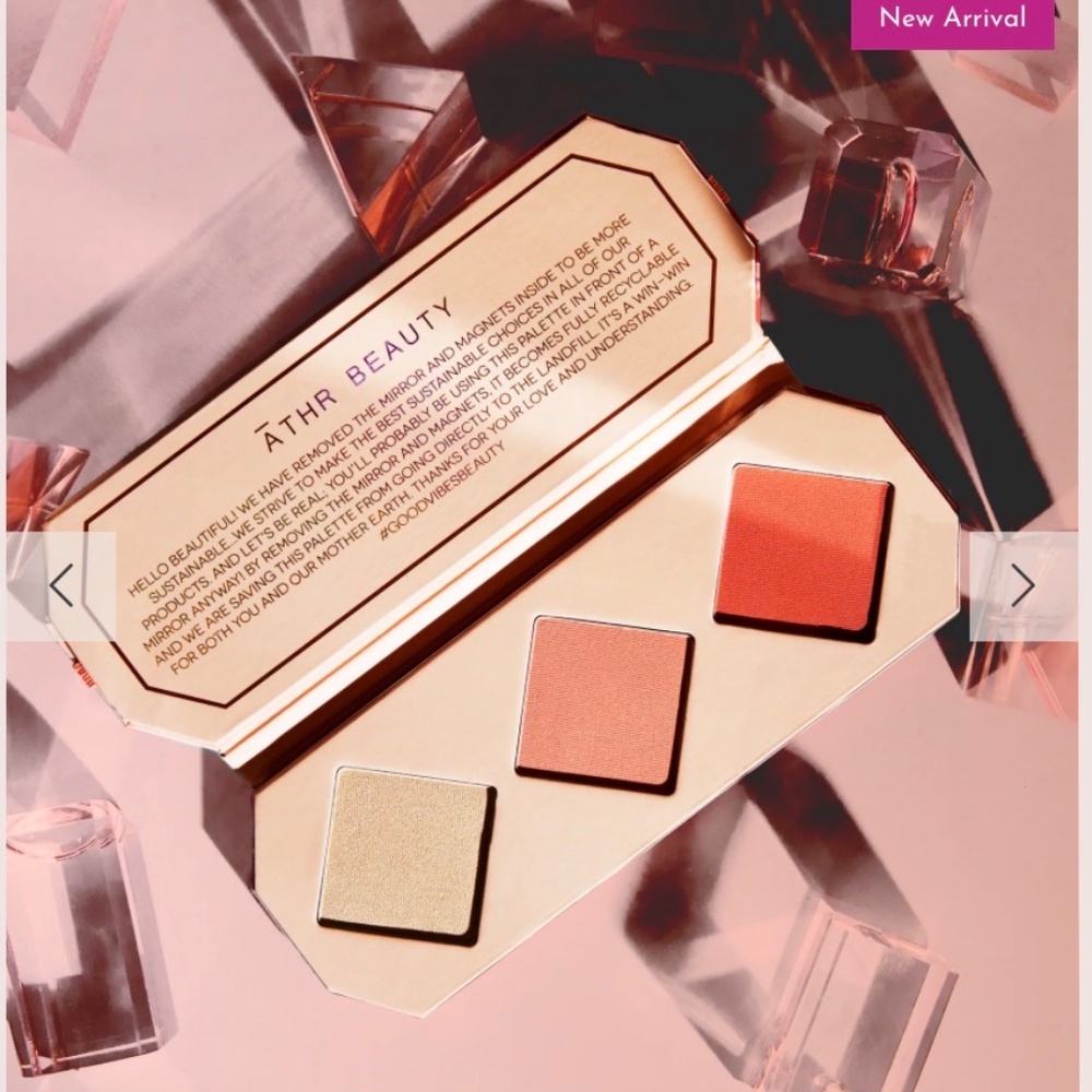 ATHR Beauty Crystal Charged Cheek Palette Amber NIB Makeup Blush Highlighter Y2K - Picture 7 of 7